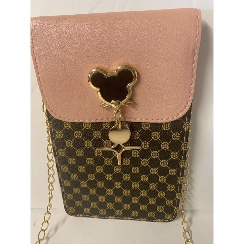 Geometric Pattern mini phone bag, Mickey - Picture 3 of 10